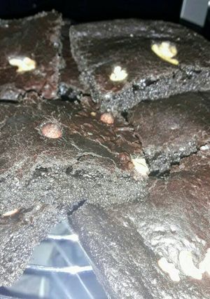 Una foto de Brownies de algarroba