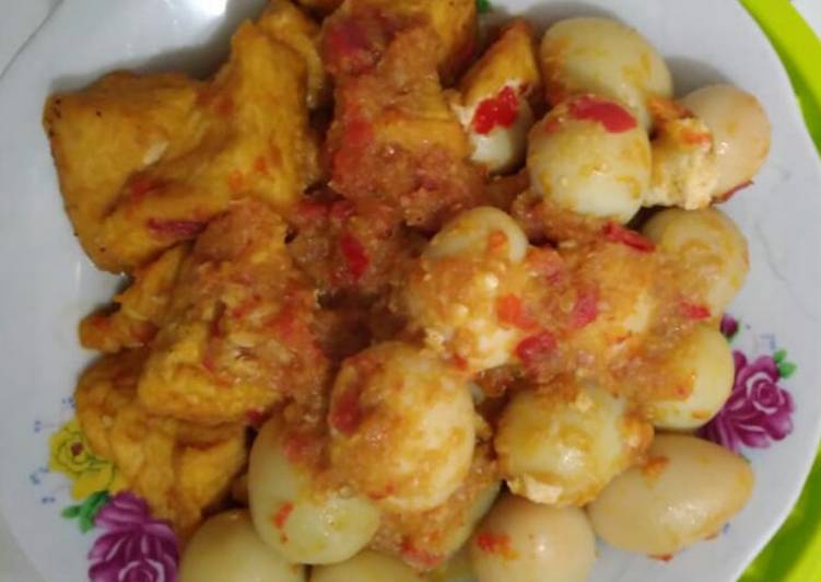 Resep Sambal Tahu Telur Puyuh Anti Gagal