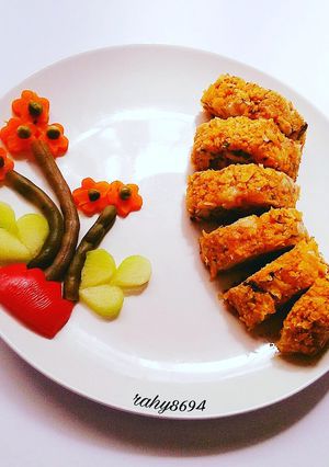 عکسی از دستور رول مرغ