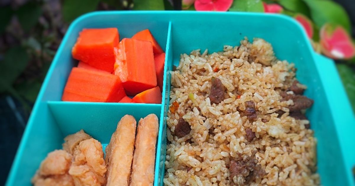 422 - Bekal Sekolah (Nasgor Kambing)