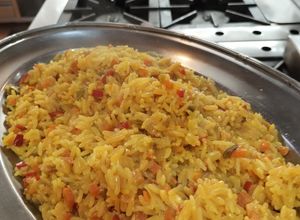 Una foto de Arroz pilaf con sofrito de verduras