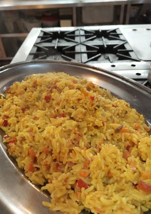 Una foto de Arroz pilaf con sofrito de verduras