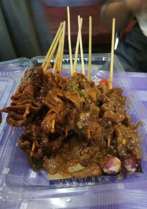 Foto resep Sate jamur tiram bumbu kacang#bakulan