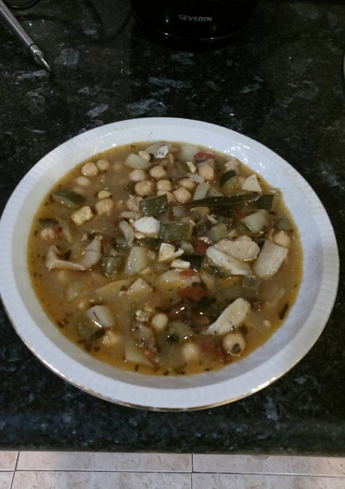 Una foto de Garbanzos con bacalao