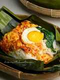 Nasi Bakar Telur Asin