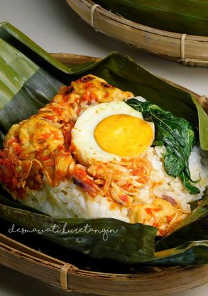 Foto resep Nasi Bakar Telur Asin