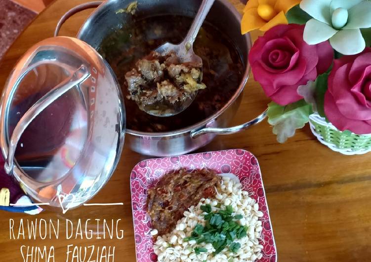 Rawon Daging Komplit