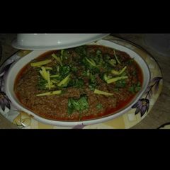 A picture of Fry qeema.