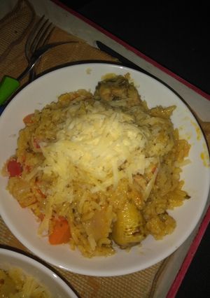 Una foto de Arroz con pollo