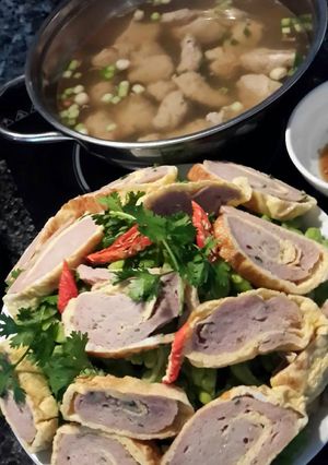Hình của món Lẫu khổ hoa cá thác lác.