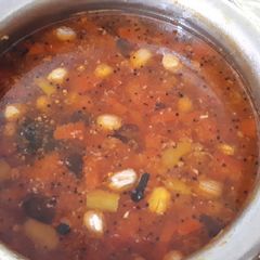 A picture of Gujarati Khatti Mithi Dal.