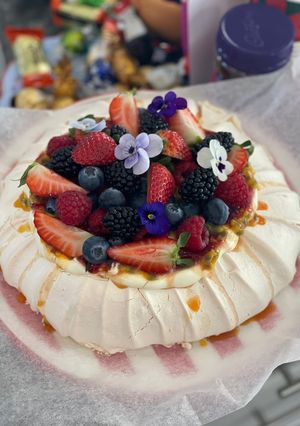｜甜點｜澳洲甜點 x Pavlova 帕芙洛娃蛋糕 的食譜成品照片