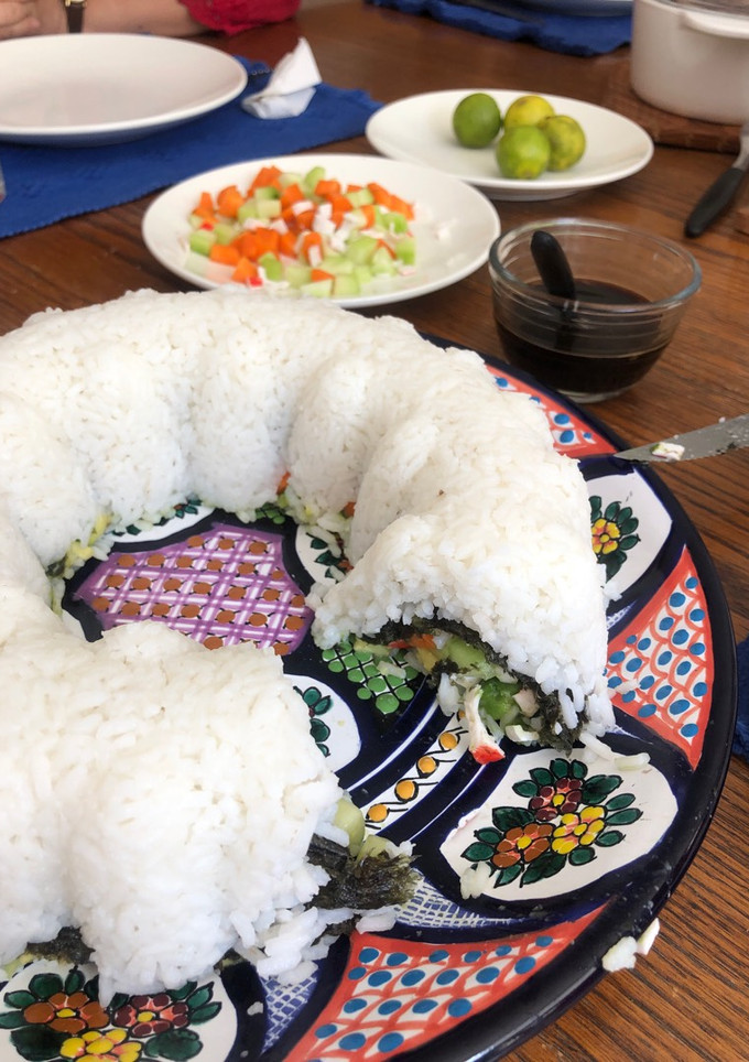 Una foto de Rosca de sushi