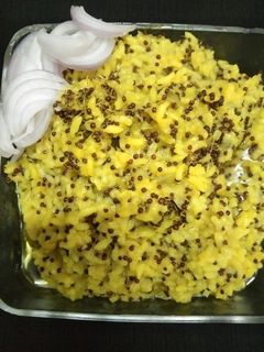 A picture of Sprauted ragi khichdi.