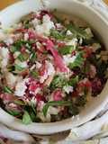 Basmati Rice Salad with Arugula, Bresaola, and Shaved Parmesan