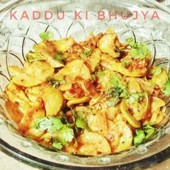 A picture of Kaddu ki Bhujya.