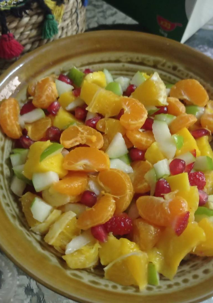 صورة لوصفة سلطه فواكه🤤😍