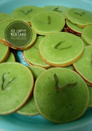 Foto resep Kue lumpur kentang pandan