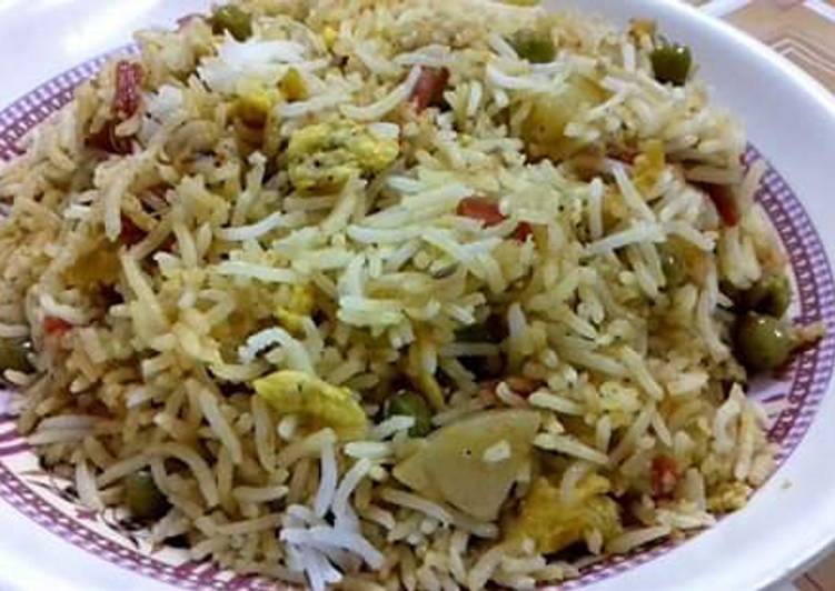 Simple Way to Make Speedy Vegetable Egg Fried Rice