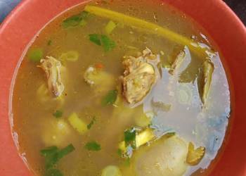 Resep Unik Soto bening Tulangan ayam Ala Rumahan