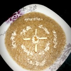 A picture of Jaggery daliya.