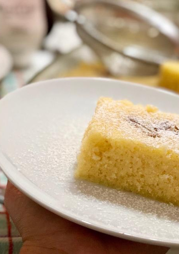 Una foto de Brownie de chocolate blanco en microondas ¡15 minutos!