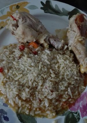 Una foto de Risotto a la italiana con patas de pollo