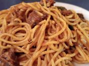 A picture of beef bolognese
