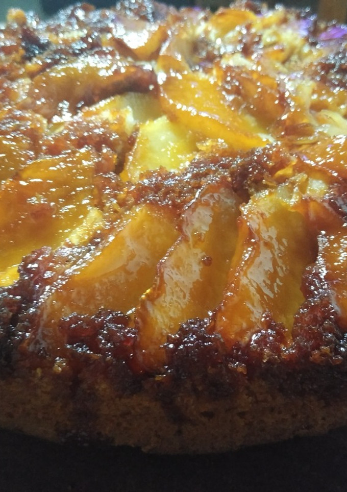 Una foto de Tarta invertida de manzanas
