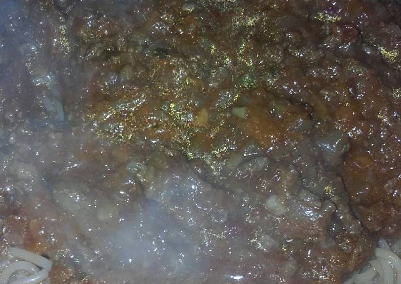 Tallarines con tuco (carne picada)