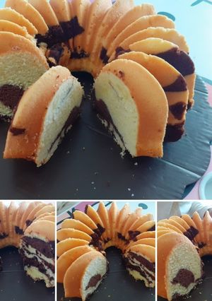 Foto resep White marble cake