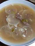 Sayur Bening Lobak Daging Tumis
