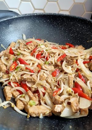 Foto resep Tumis Tempe Tauge Saus Tiram