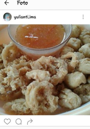 Foto resep Cumi dan Tahu Crispy saos asam manis