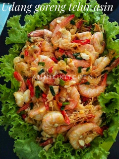 Foto resep Udang goreng telur asin ala annie'kitchen