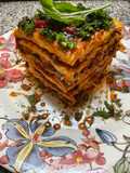 🍃Lasagnes 🧄🧅🫑à la bolognaise 🍅épinards 🥬sauce arrabiata 🌶️