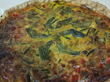 Quiche de alcachofas y espárragos