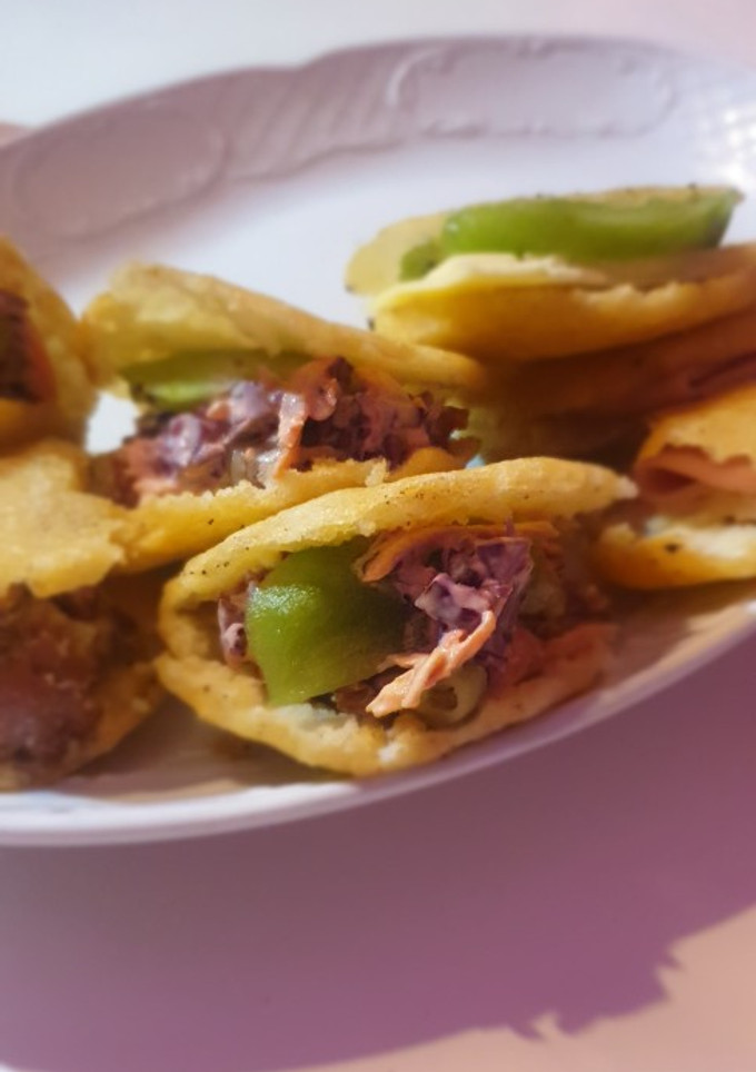 Una foto de Arepas cold