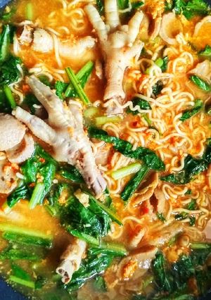 Foto resep Mie Tek Tek Ceker Kuah Seblak