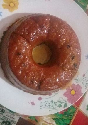 Una foto de Budín de pan casero
