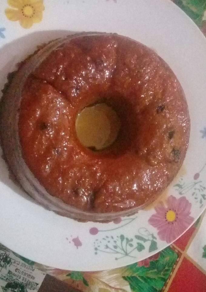 Una foto de Budín de pan casero