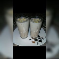 Banana milk shake A picture of Banana milk shake.