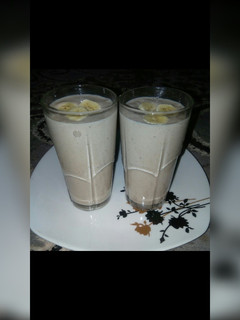 A picture of Banana milk shake.
