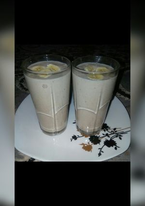 A picture of Banana milk shake.