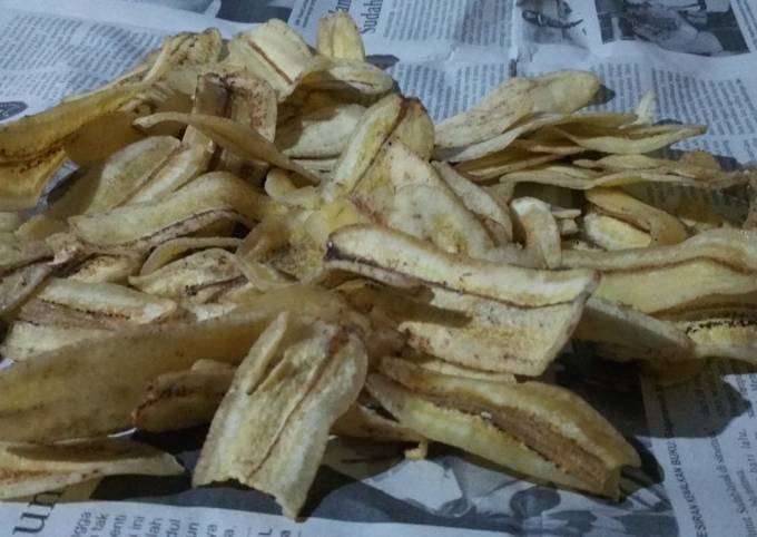 Resep Keripik Pisang Kepok Asin Oleh Naimah Nor Cookpad