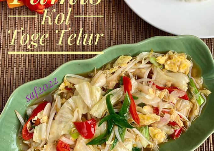 Resep Tumis Kol Toge Telur Oleh Dapur Mama Defa Cookpad