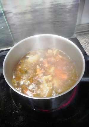 Una foto de Pollo rustido