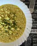 Risotto con Hummus (ceci, curry,cocco,sesamo)