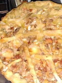 Una foto de Tarta de pollo y queso