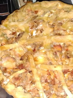 Una foto de Tarta de pollo y queso